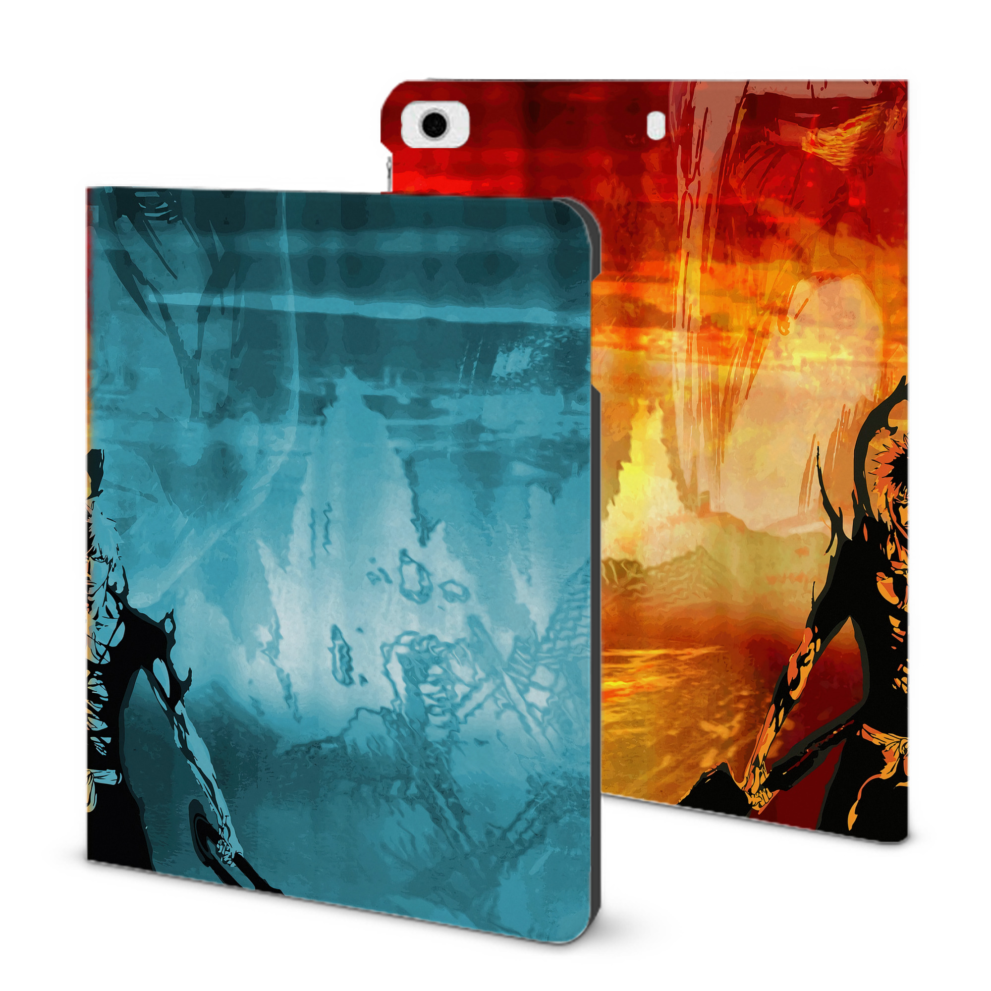 （画像用） ブリーチ BLEACH IPad ケース ブック型 PUレザー TPU 耐衝撃 軽量 薄型 ペン収納なし 全面保護 IPad 各モデル対応